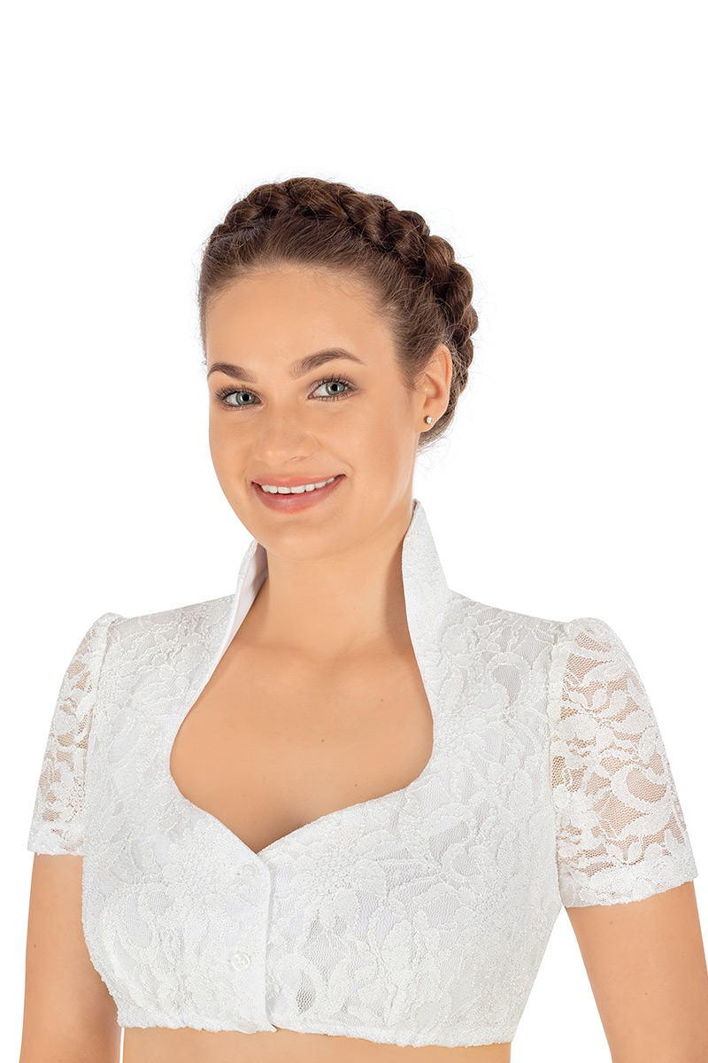 dirndlbluse mit spitze