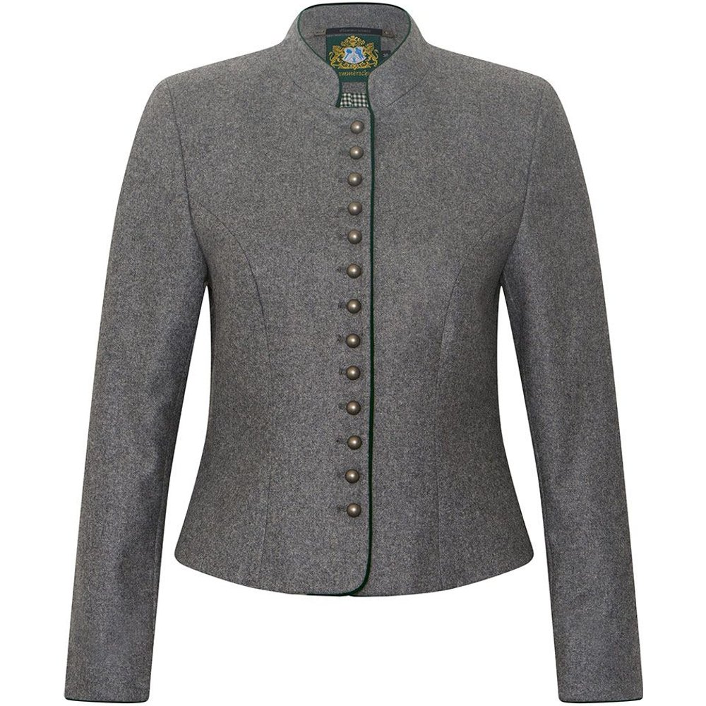 Damen Lodenjacke Gmund grau grün von MOSER Trachten für festliche Anlässe