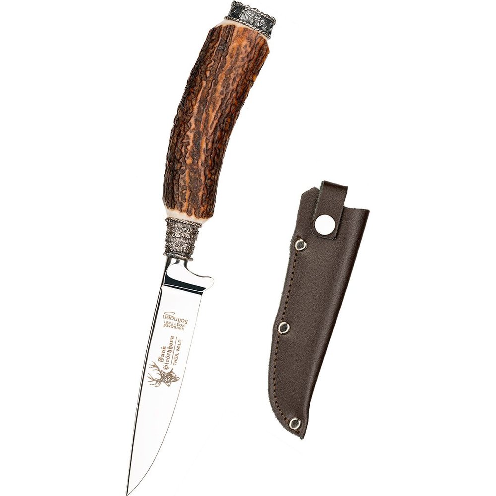 Traditionelles Trachtenmesser mit Wappen und Hirschhorngriff von MOSER für Herren