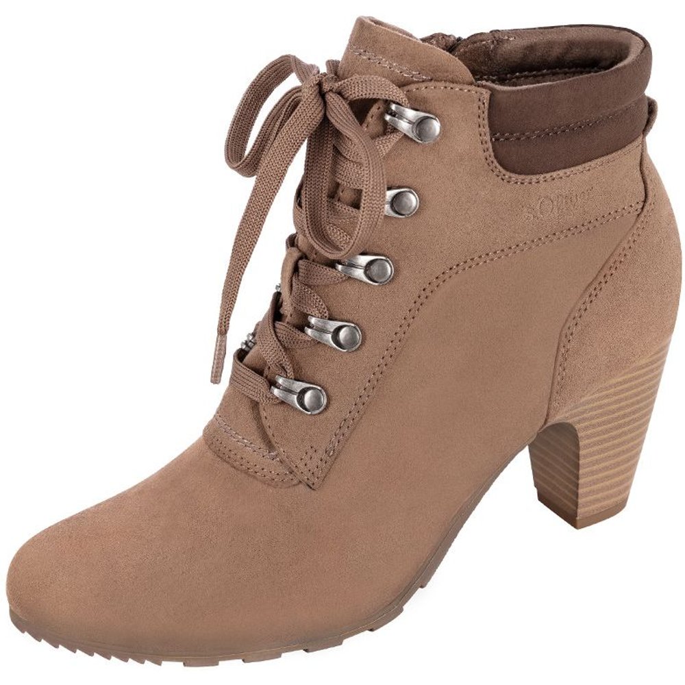 Braune Damen Trachtenstiefel Andrea von Moser aus Veloursleder für Volksfeste