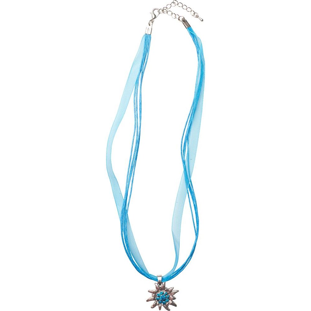 Türkises Collier mit Edelweiss-Anhänger von MOSER Trachten für Damen