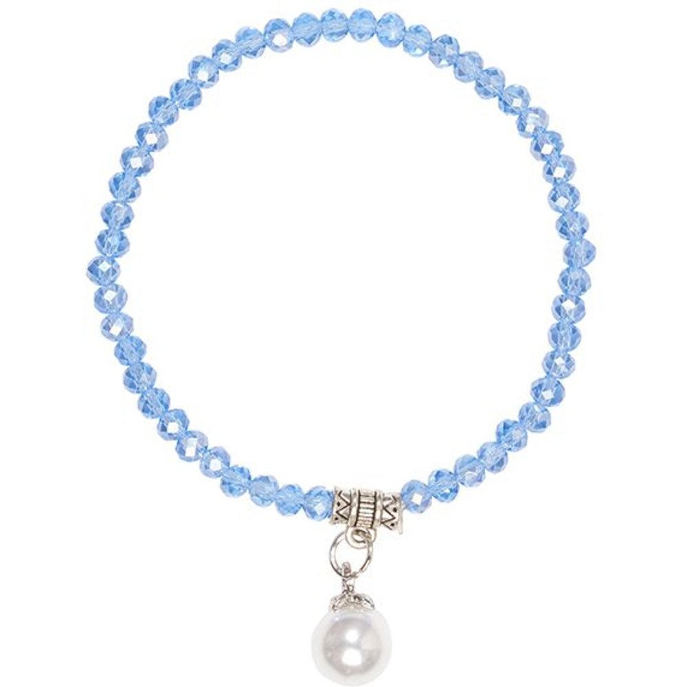 Verschiedenfarbiges Kristallarmband mit Perlen-Anhänger von MOSER für Damen im Festzelt