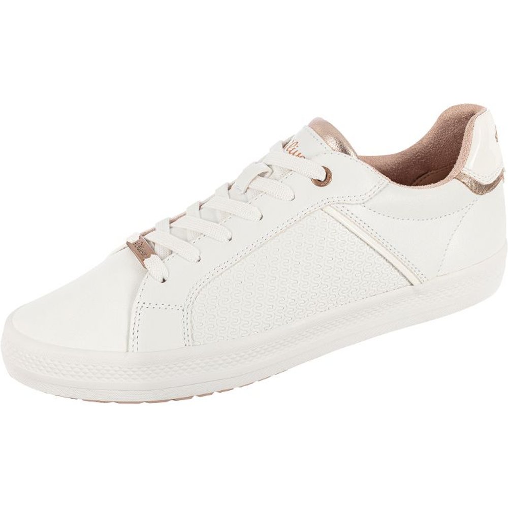 Weisser Trachtensneaker ARIELLE von MOSER mit goldenen Details für Volksfeste